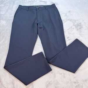 True Classic Mens Golf Travel Pants Navy Size 36 Nylon Viscose Spandex Stretch